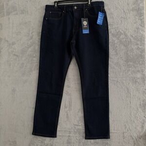 NWT Vince Camuto Jeans MeSlim Straight Braxton Wash (Dark Blue)  Size 36 x 32